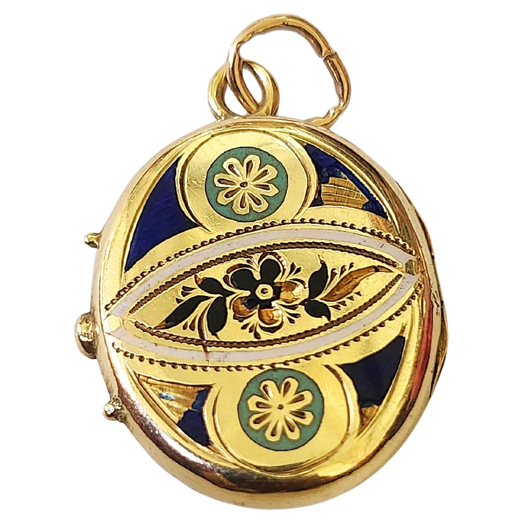 Antico ciondolo russo in oro del 1800