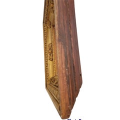 Antique Russian 24k Plt Wooden Frame
