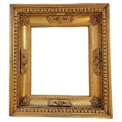 Antique Russian 24k Plt Wooden Frame