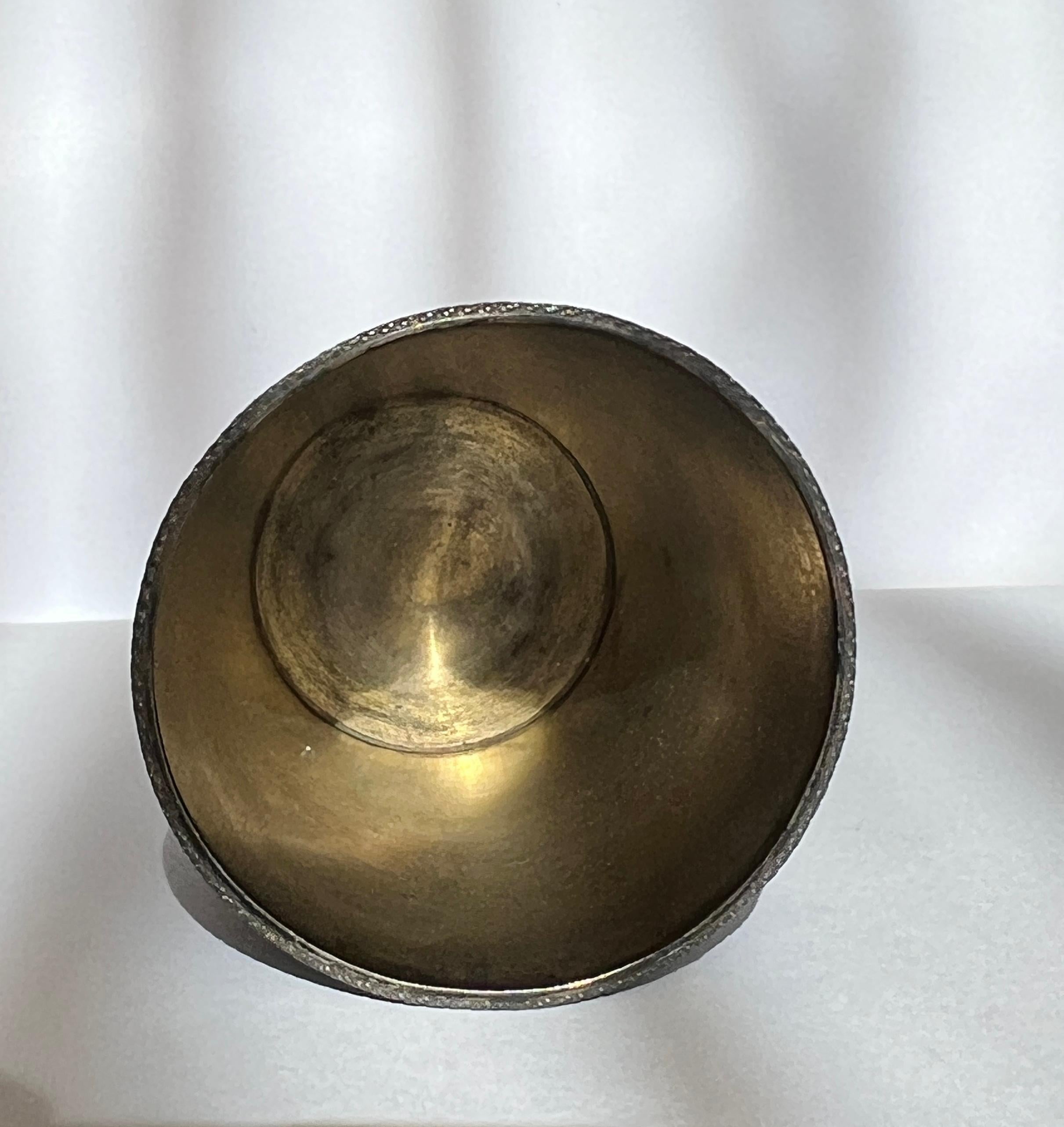Antica coppa russa in argento dorato e smalto cloisonné 84. in vendita 1