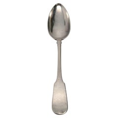 Antique Russian 84 Silver Tablespoon Fiddle Pattern