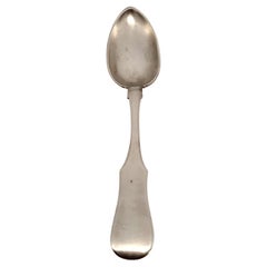 Antique Russian 84 Silver Tablespoon Fiddle Pattern