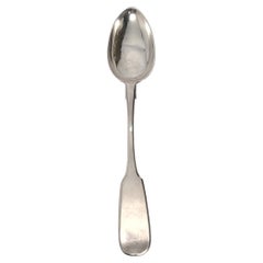 Antique Russian 84 Silver Tablespoon Fiddle Pattern