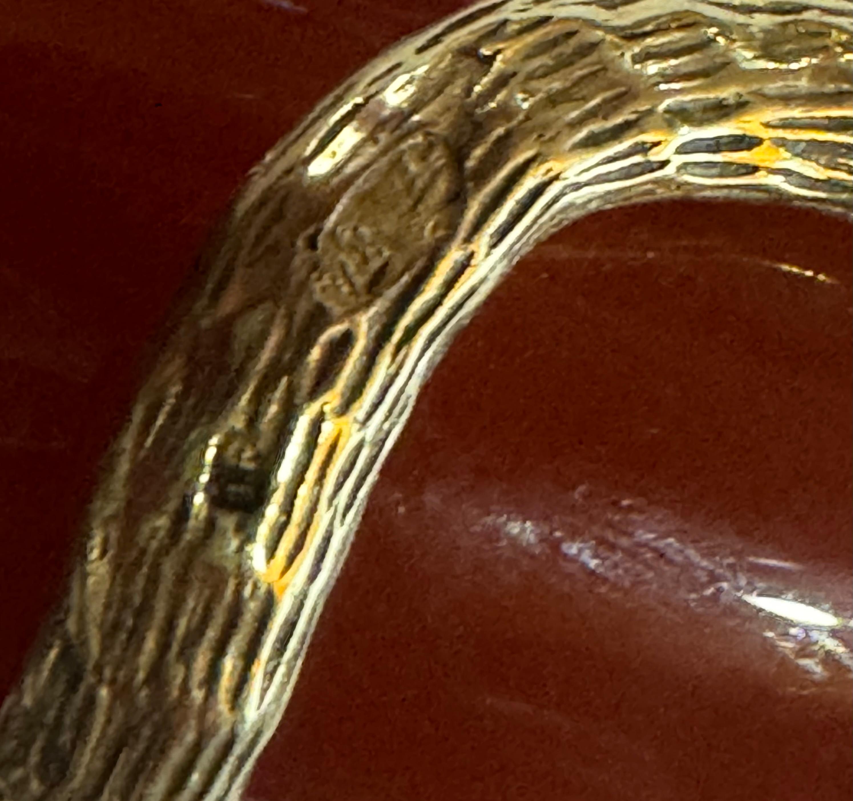 Ancienne canne russe en agate et argent doré 19ème siècle 88cm/34.5 in en vente 3