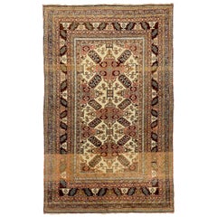 Antiker russischer Teppich Karebagh Design, antik