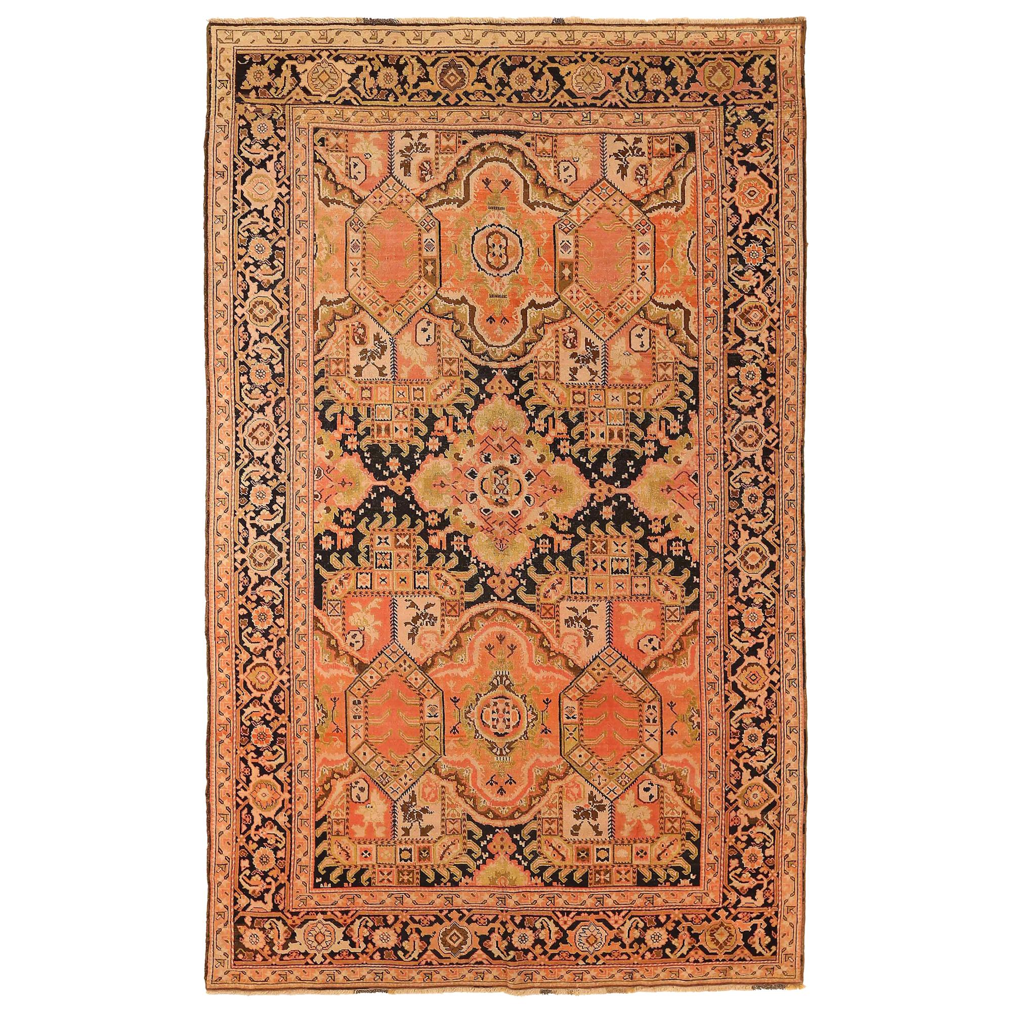 Antiker russischer Teppich Karebagh Design, antik