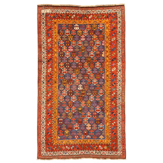Antique Russian Area Rug Gharebagh Design For Sale at 1stDibs