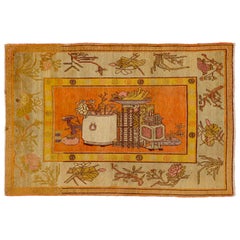 Antiker russischer Teppich im Khotan-Design, antik