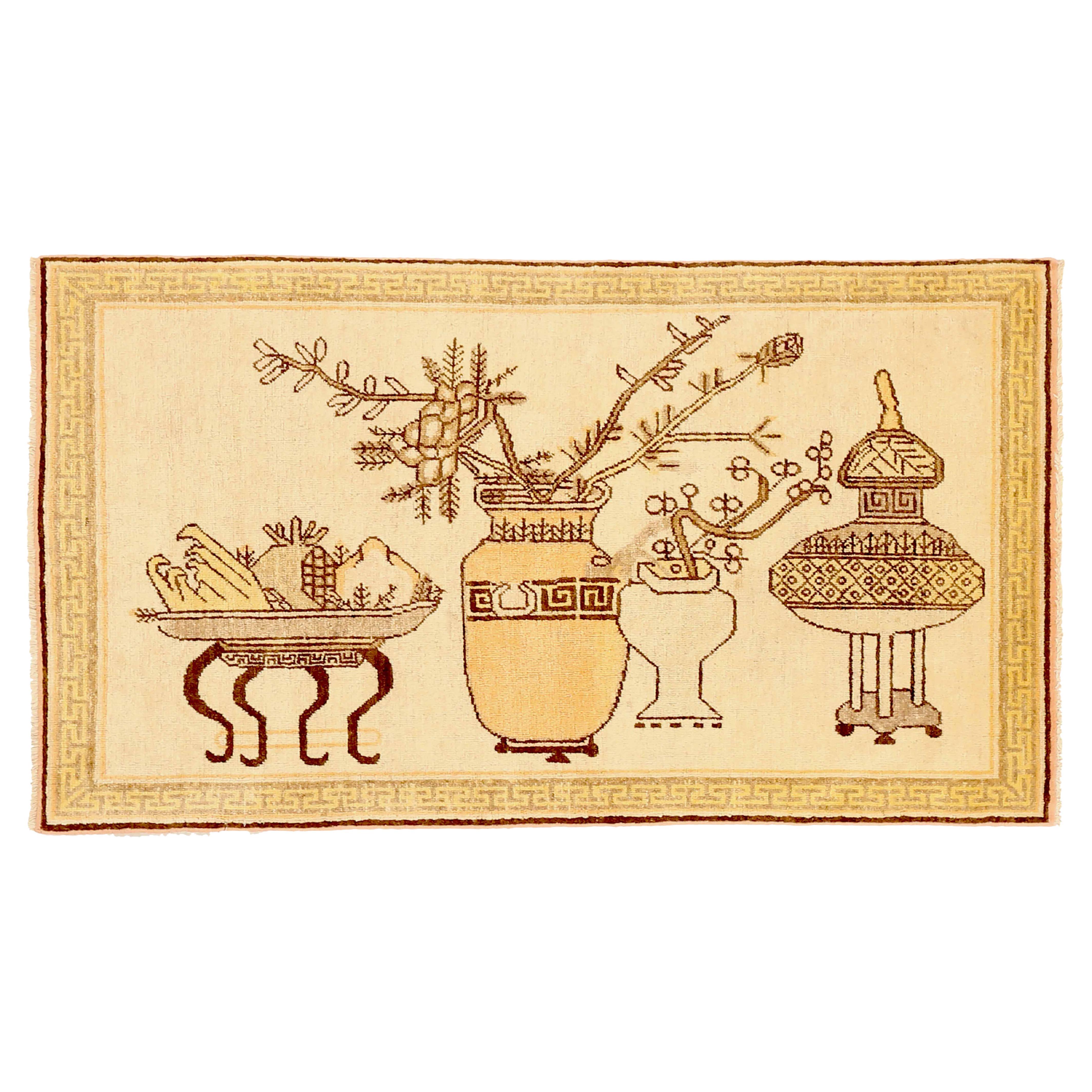 Tappeto antico russo Khotan Design in vendita