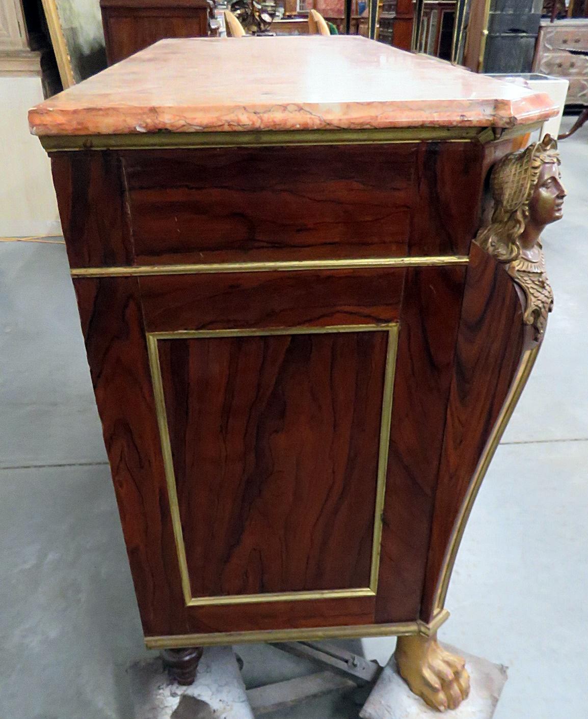 Antique Russian Baltic Marble-Top Commode 7