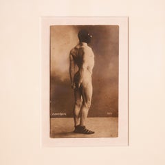 Antique Russian Bodybuilder Postcard, circa 1900