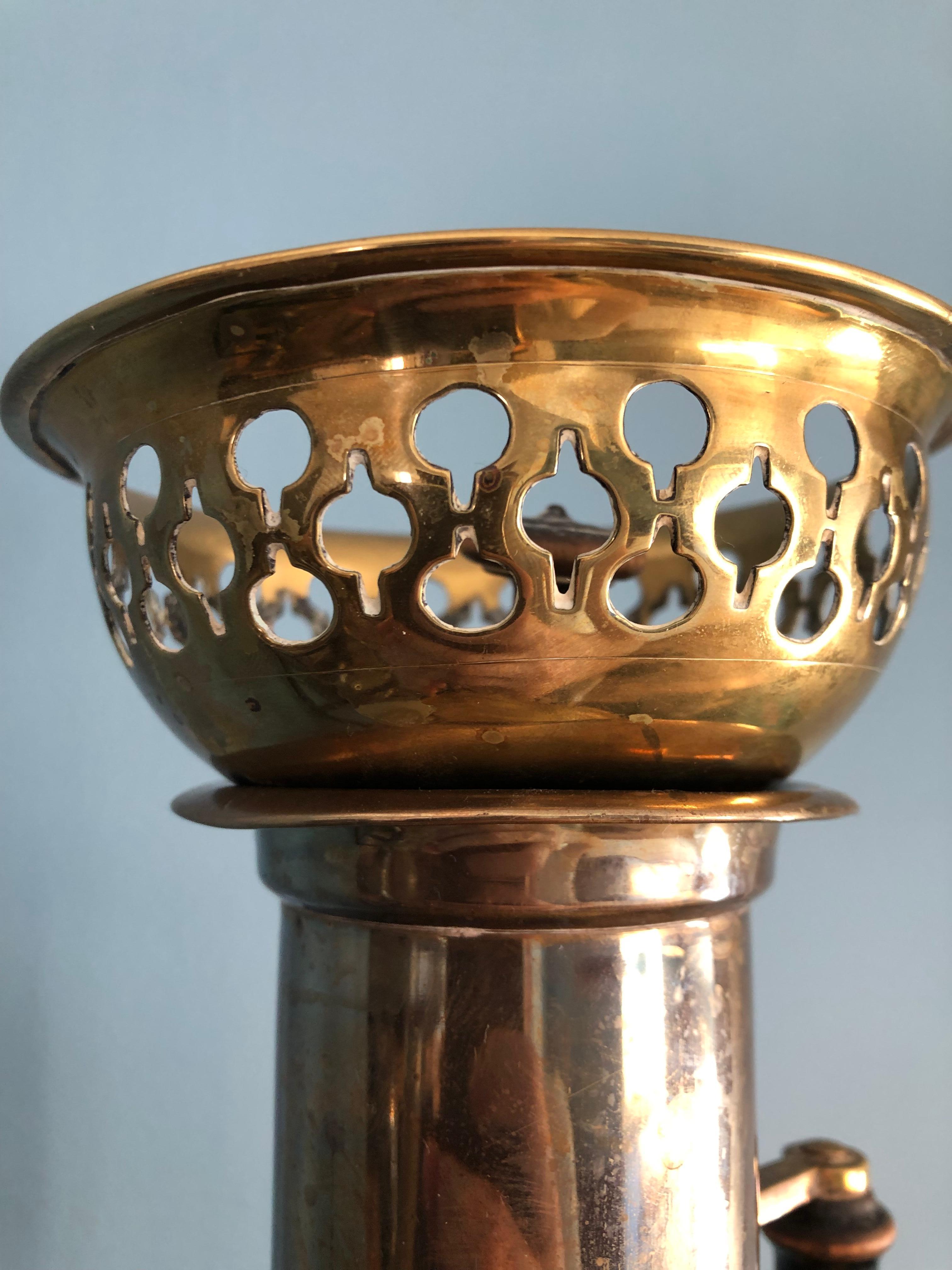 Antique Russian Brass Samovar 19th Century “Ivan Pushkov v Danilove” For Sale 6