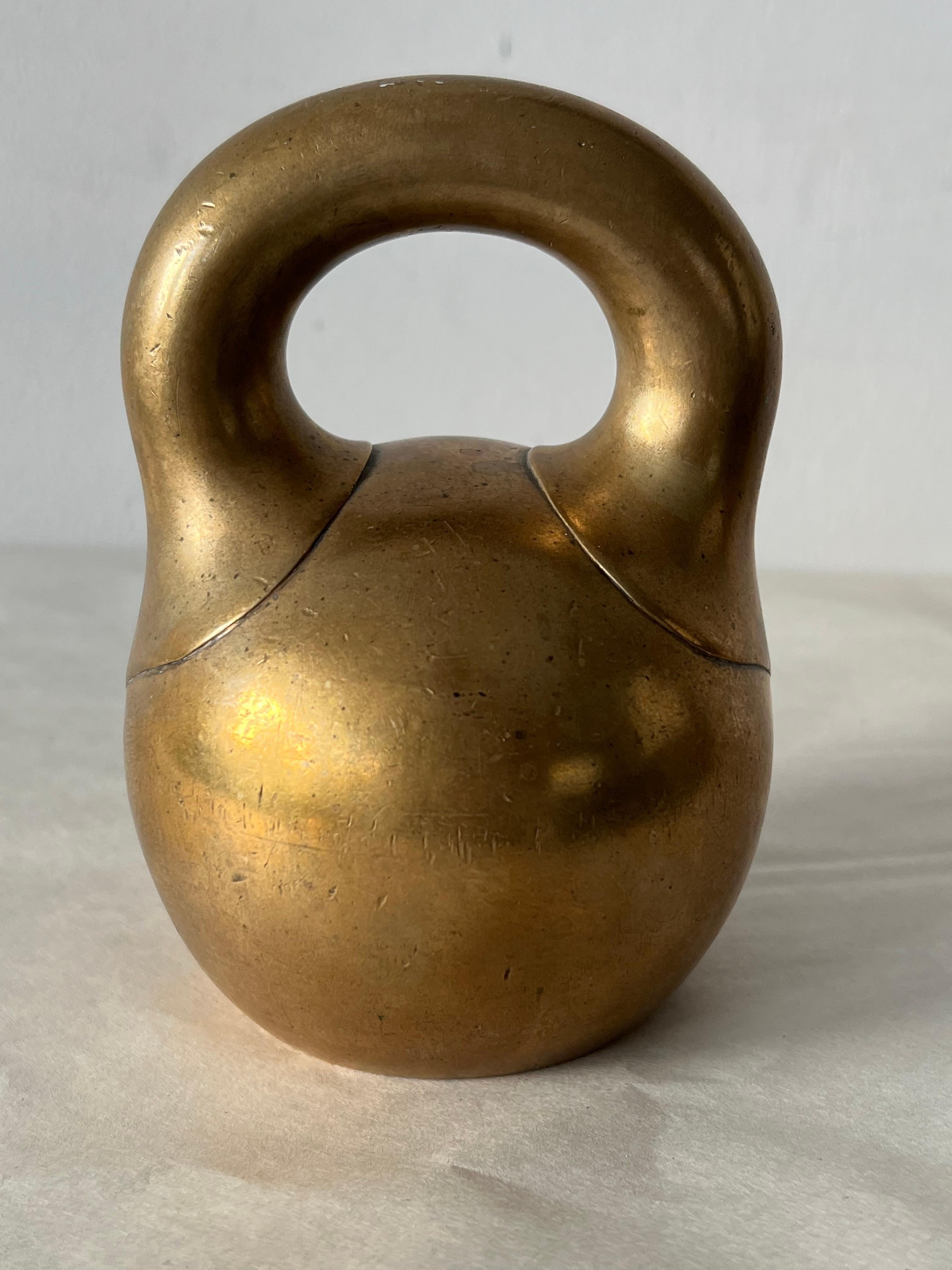 Antike russische Bronze Kettlebell Gewicht Girya 1898 10 Funts! (Russisch) im Angebot