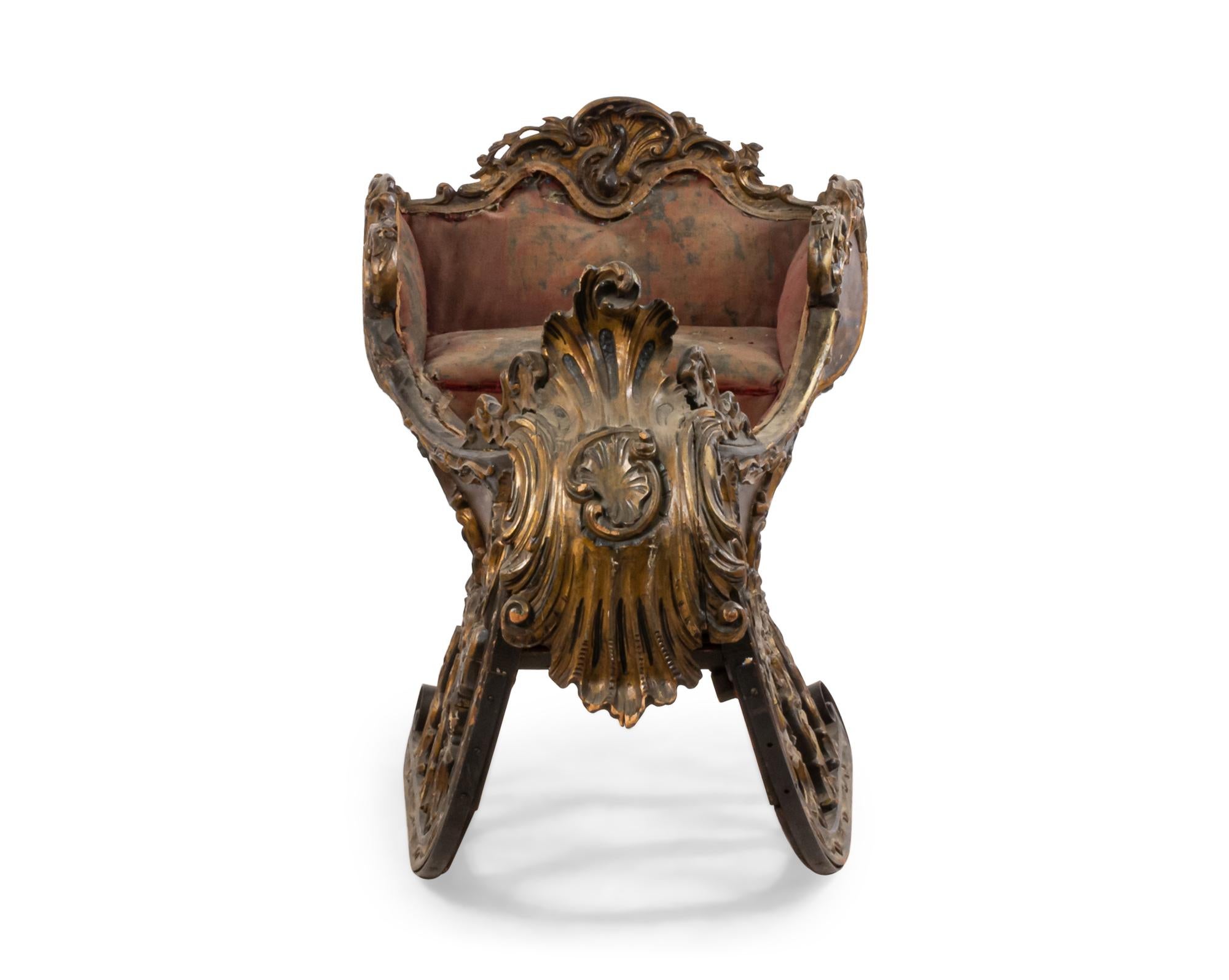 18th Century Antique Russian Carved Sleigh For Sale