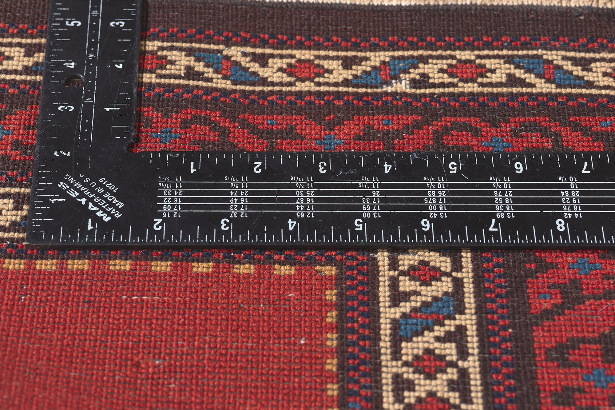 19th Century Antique Russian Caucasian Karabagh Rug, Extra-Long Hotel Size Aisle Runner