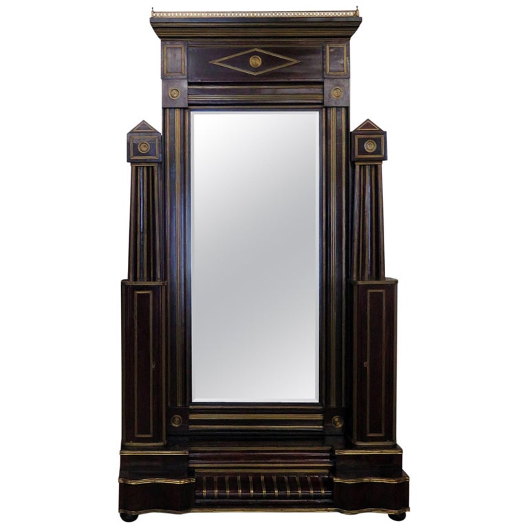 Antique Russian Cheval Mirror For Sale at 1stdibs