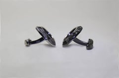 Antique Russian Coins Diamonds Cufflinks