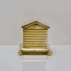 Antique Russian Datcha Silver Gilt Cigarette Boxe St Peterburg, 1900