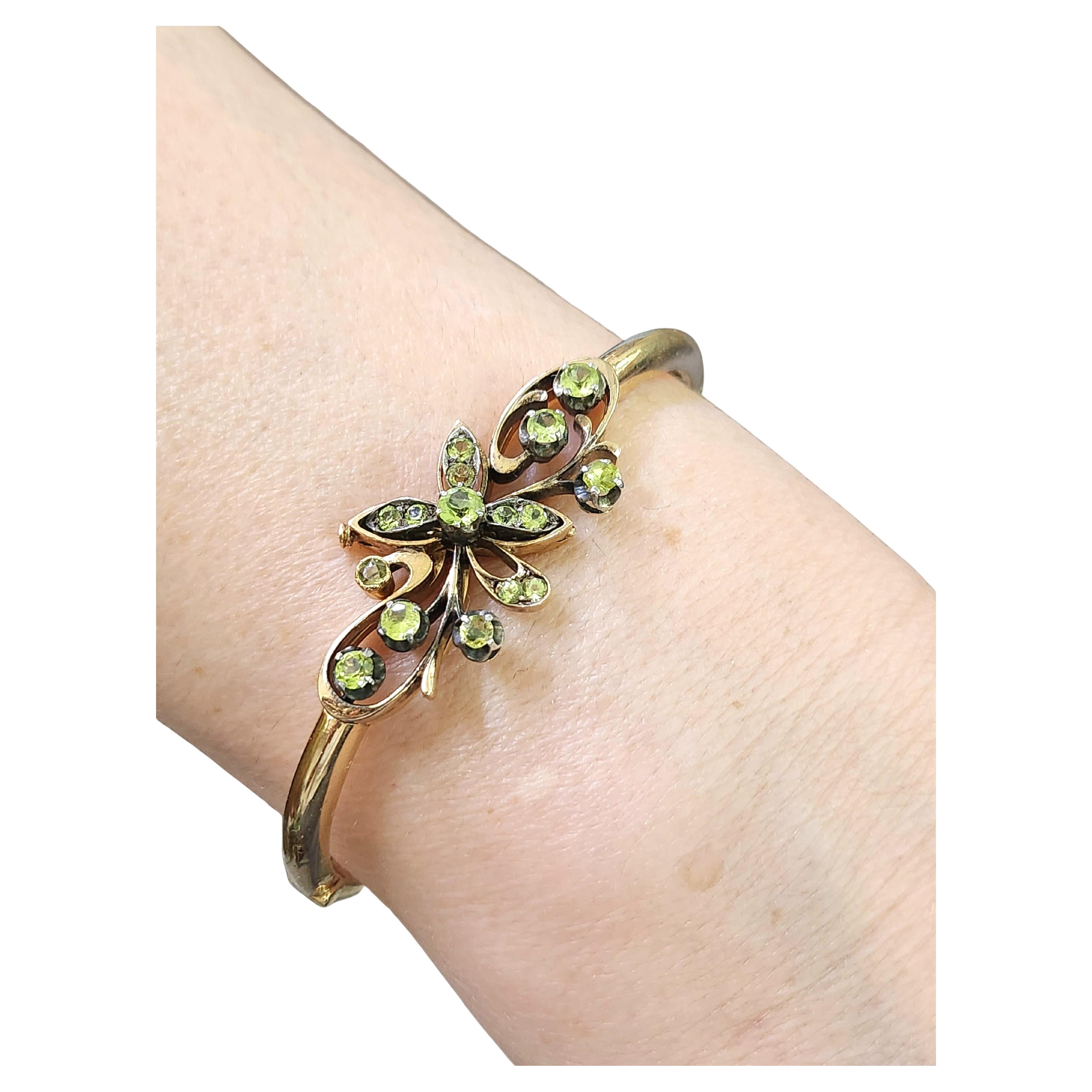 De las mujeres Brazalete de Oro Demantoide Ruso Antiguo en venta