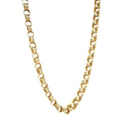 Antique 14K Gold Russian Empire Style Chain Necklace, 108 cm, 56.7g