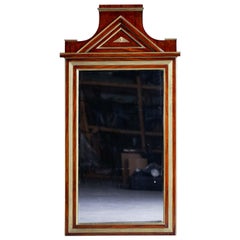 Antique Russian Empire Mahogany Brass Mirror, circa 1830