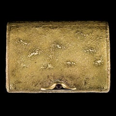 Antique Russian Faberge Gold Samorodok Cigarette Case, a Hollming, circa 1910