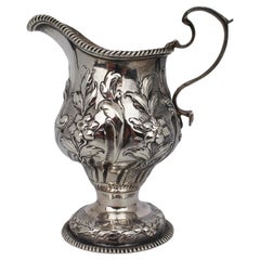 18th Century English Georgian Solid Silver Cream Ewer – London, 1759