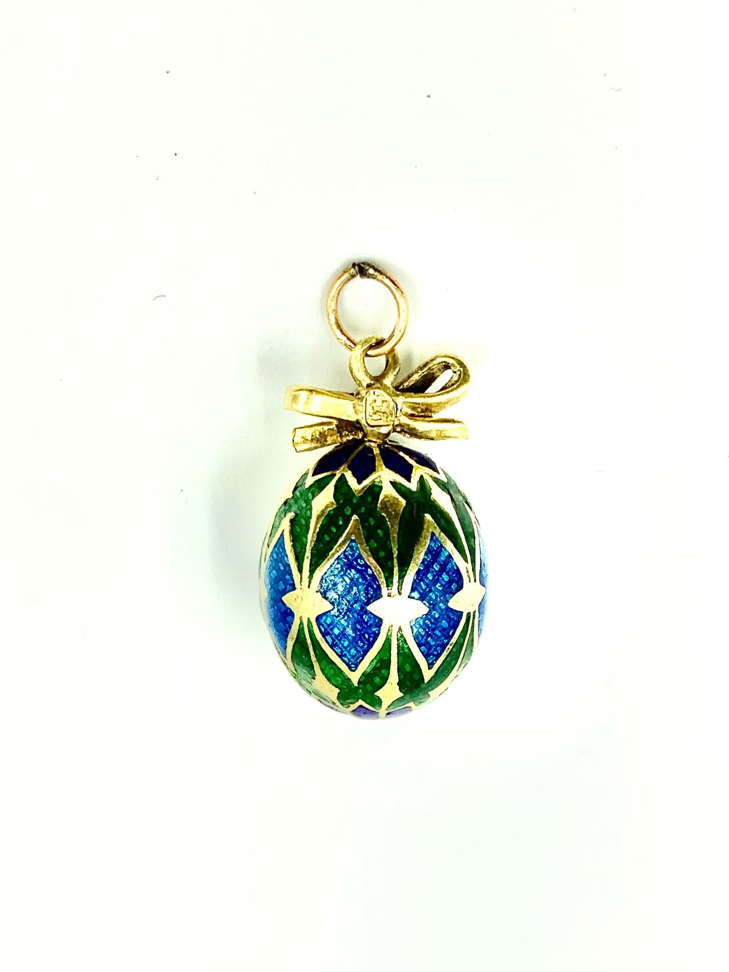 russian faberge egg necklace