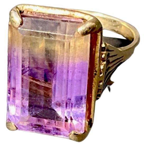 Anillo ruso antiguo de oro y turmalina rosa, talla 6,  Anillo estampado 56 y con marcas del fabricante.
