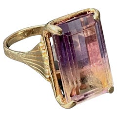 Antique Russian Gold And Pink Tourmaline Ring