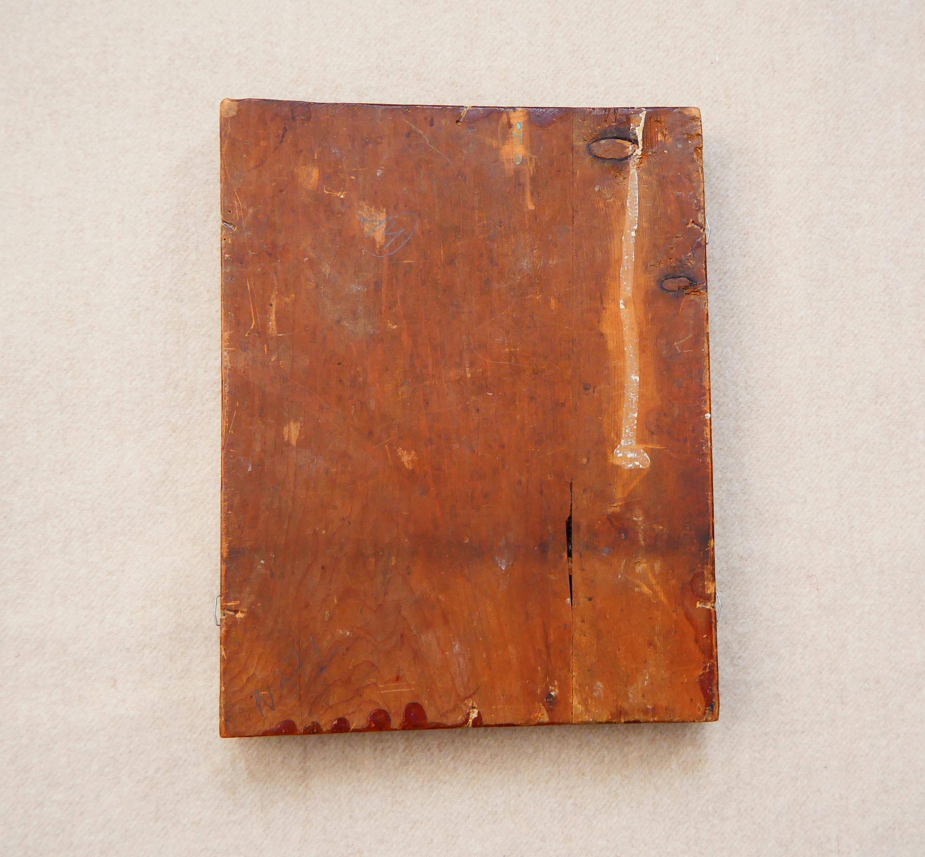 Antike russische Ikone des Heiligen Basilius des Großen Tempera Gold auf Holz im Angebot 3