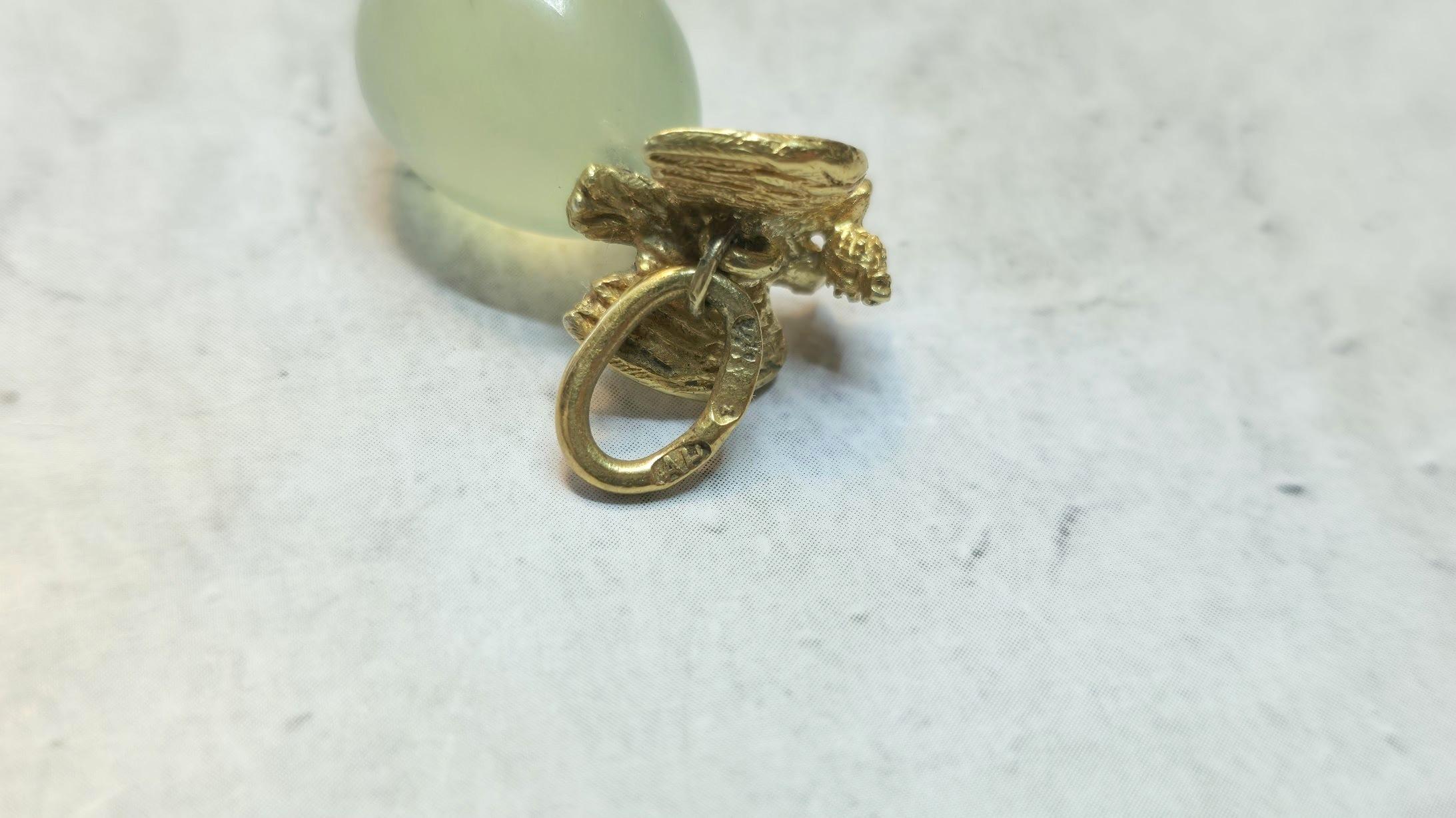 Antiker russischer kaiserlicher Bowenit-Ei-Anhänger von Albert Holmström im Angebot 6