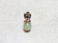 Antique Russian Imperial Helmet Bowenite Egg Pendant by Anders Nevalainen