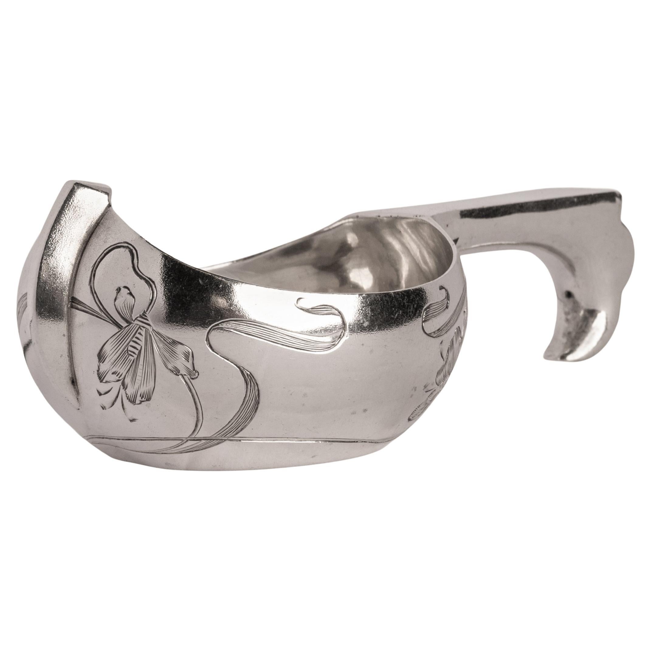 Plata imperial rusa antigua Art Nouveau Kovsh Moscú Ivan Lebedkin 1898-1914