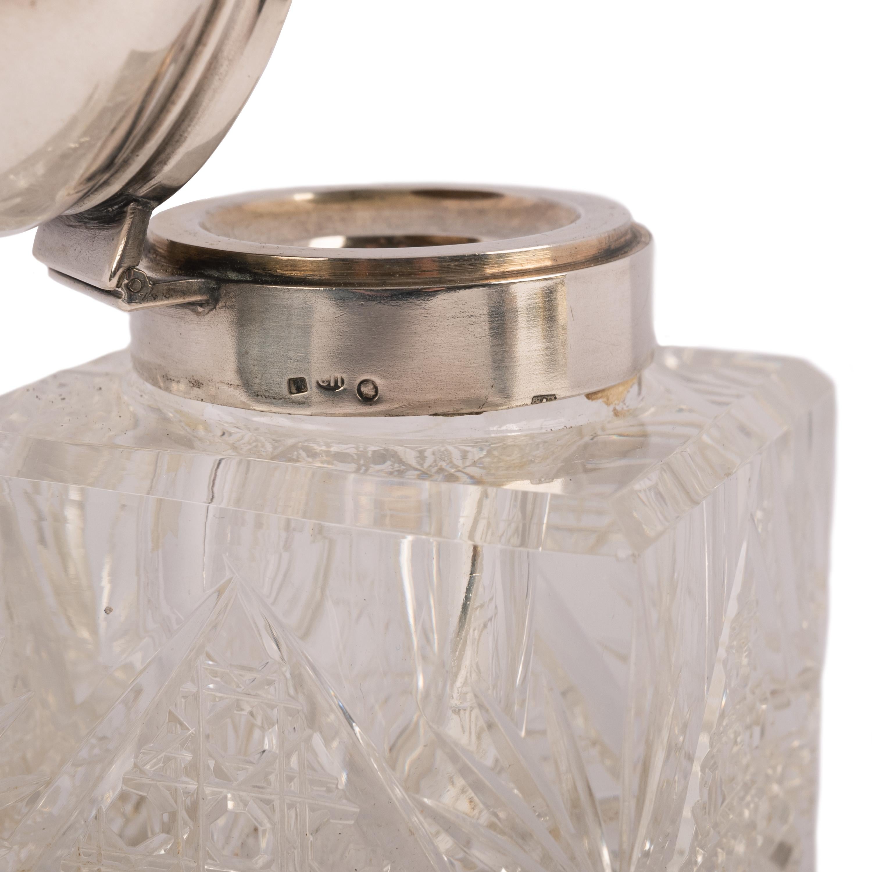 Antique Russian Imperial Silver & Onyx Desk Writing Pen Set Inkwell Blotter Seal 3