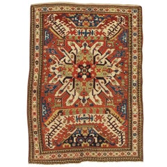 Antique Russian Kazak Carpet