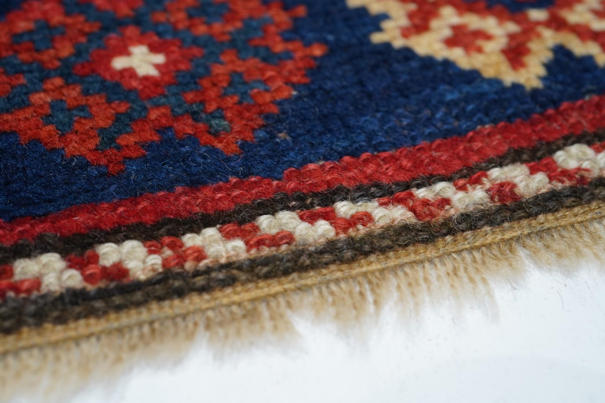 Fine XIX secolo Tappeto Kazak antico 4'2'' x 6'4'' in vendita