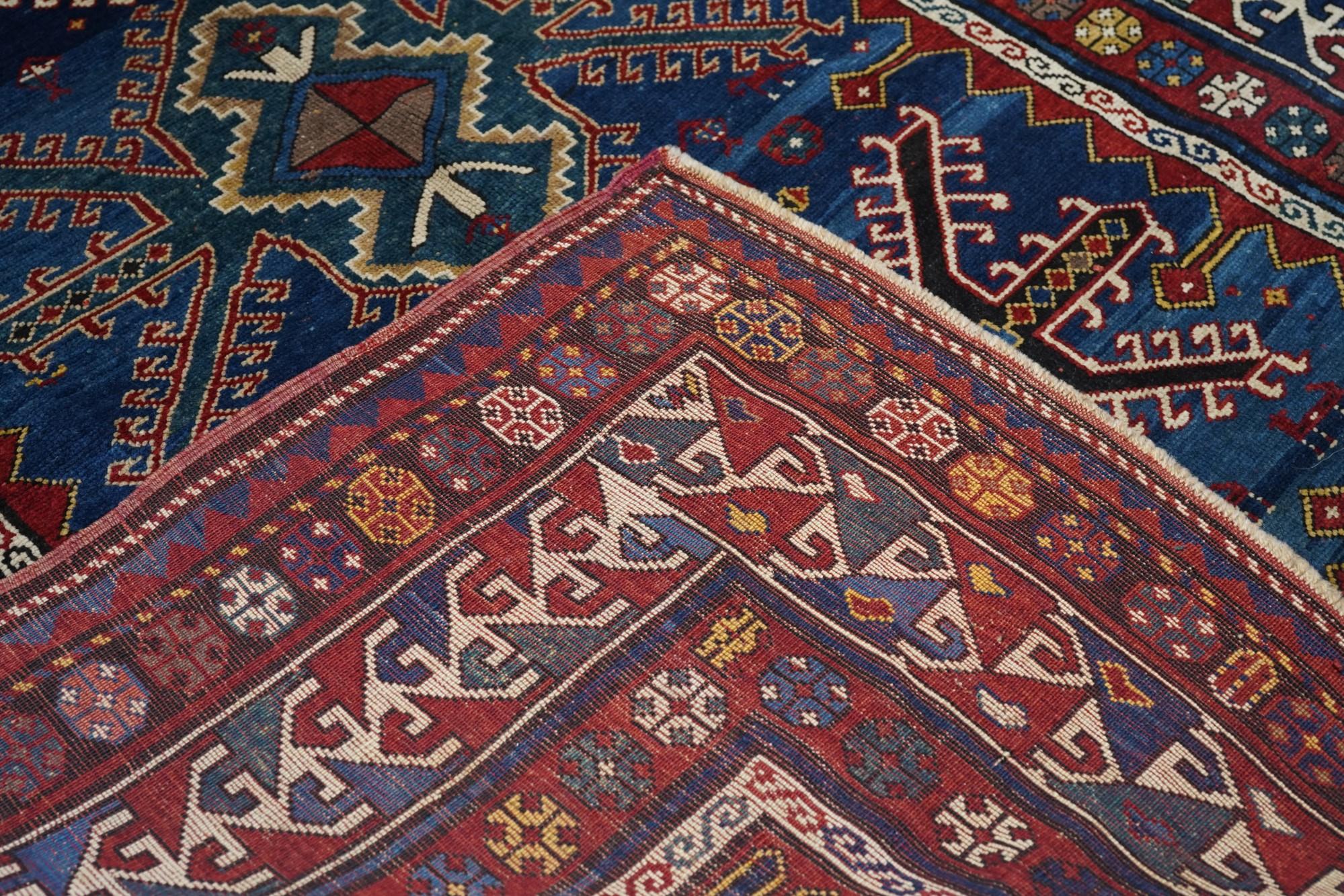 Antique Kazak Rug  For Sale 5