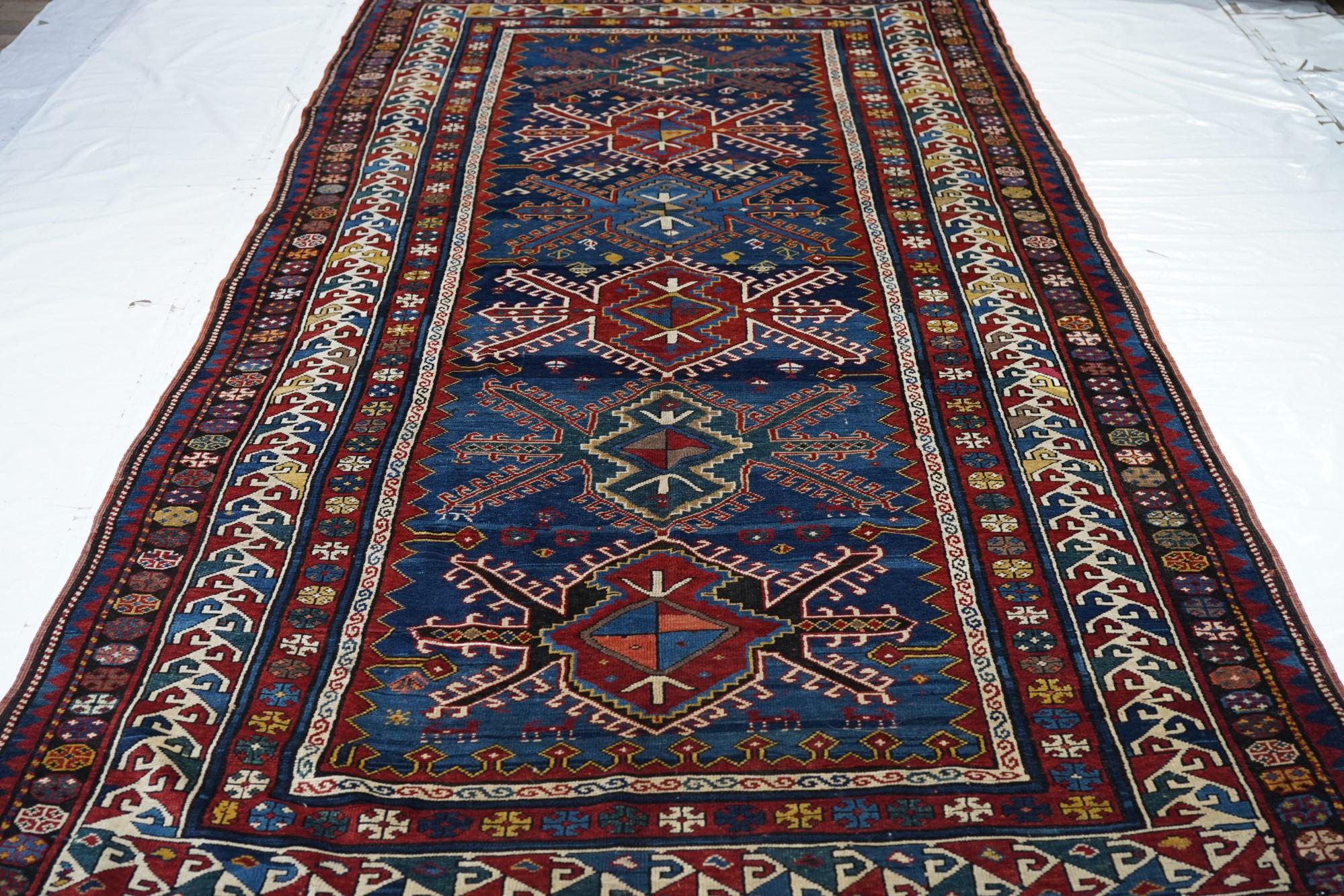 Antique Kazak Rug  For Sale 2