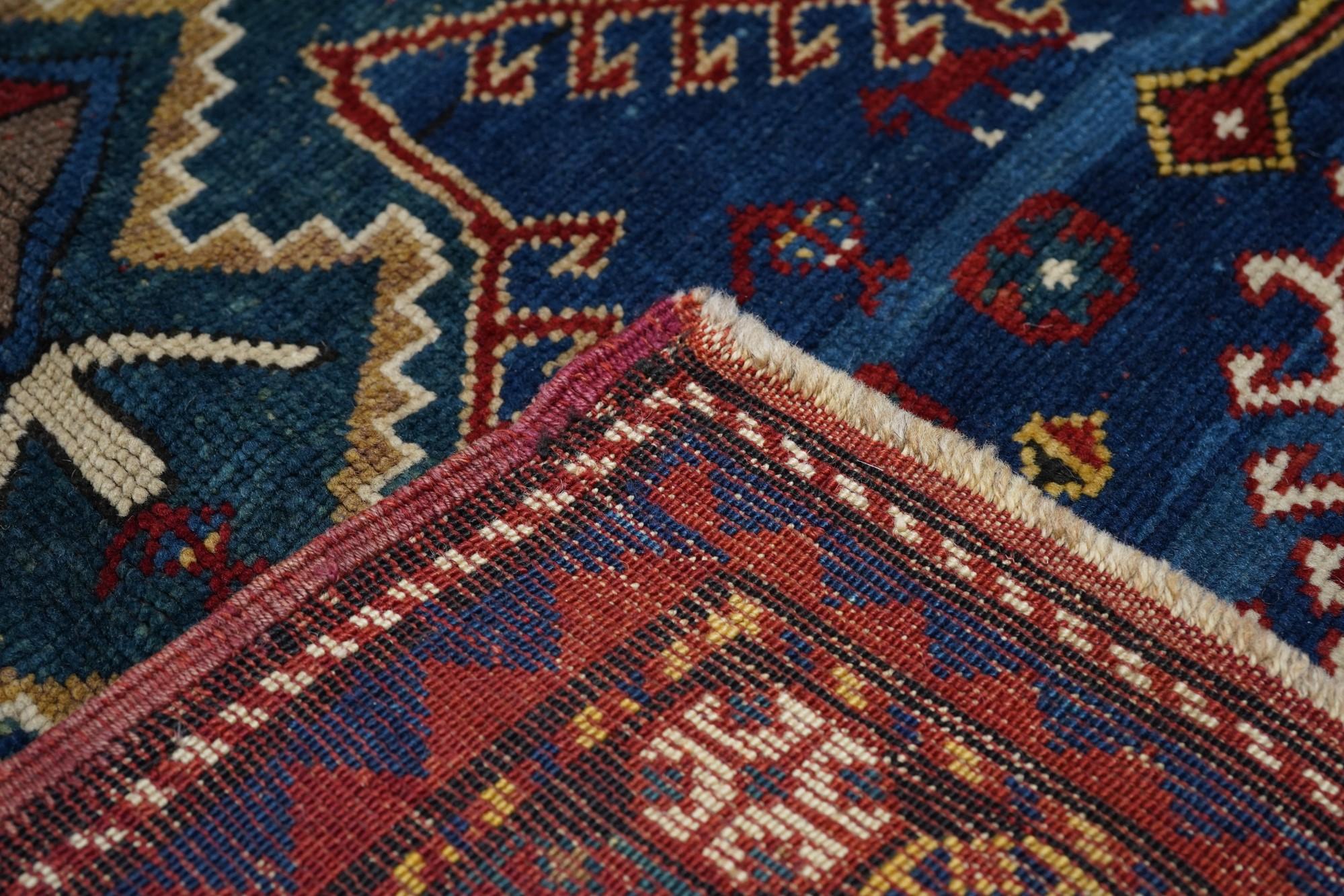 Antique Kazak Rug  For Sale 4