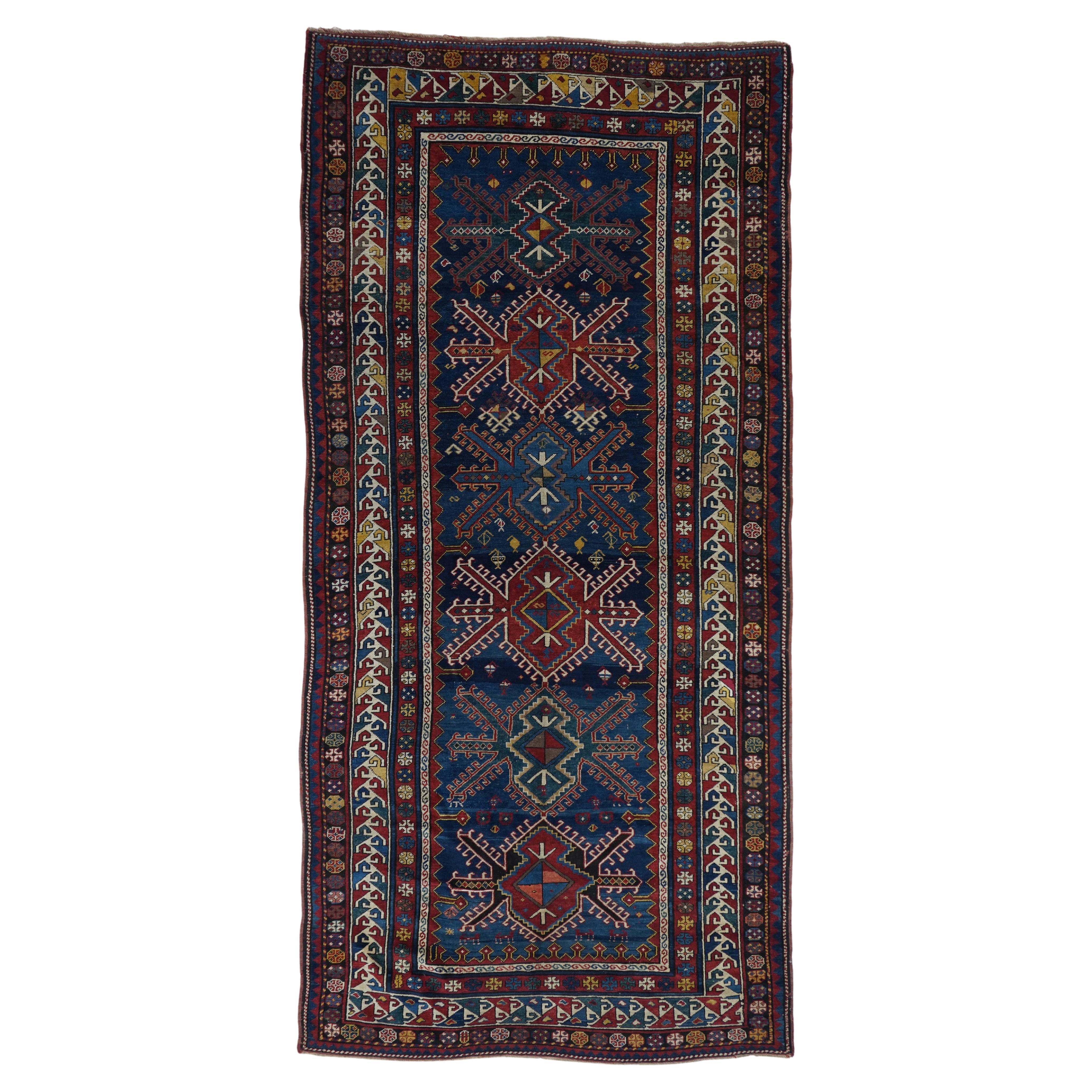 Antique Kazak Rug  For Sale