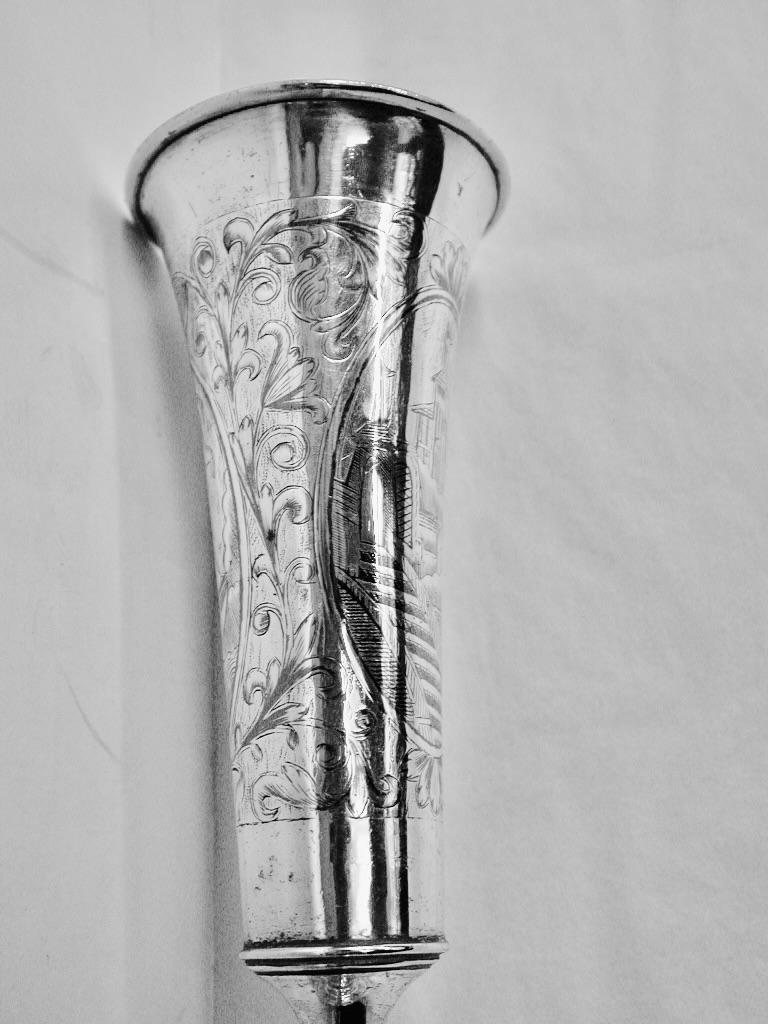 Coupe kiddish russe ancienne en émail Neillo daté de 1845 en vente 1