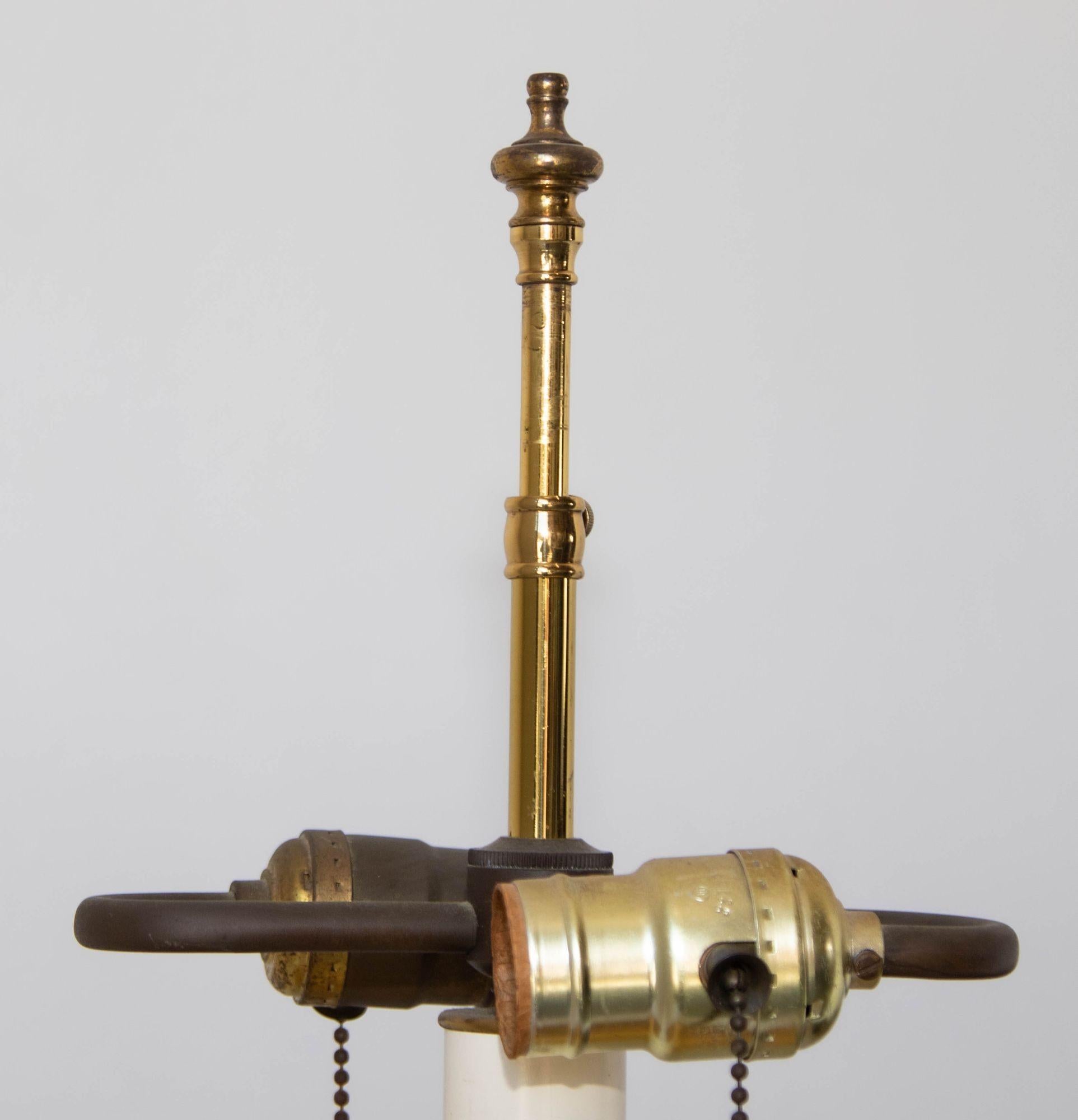 Ancienne lampe de bureau russe Samovar en laiton poli 19ème siècle en vente 6