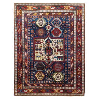 Antique Russian Area Rug Uzbak Design For Sale at 1stDibs