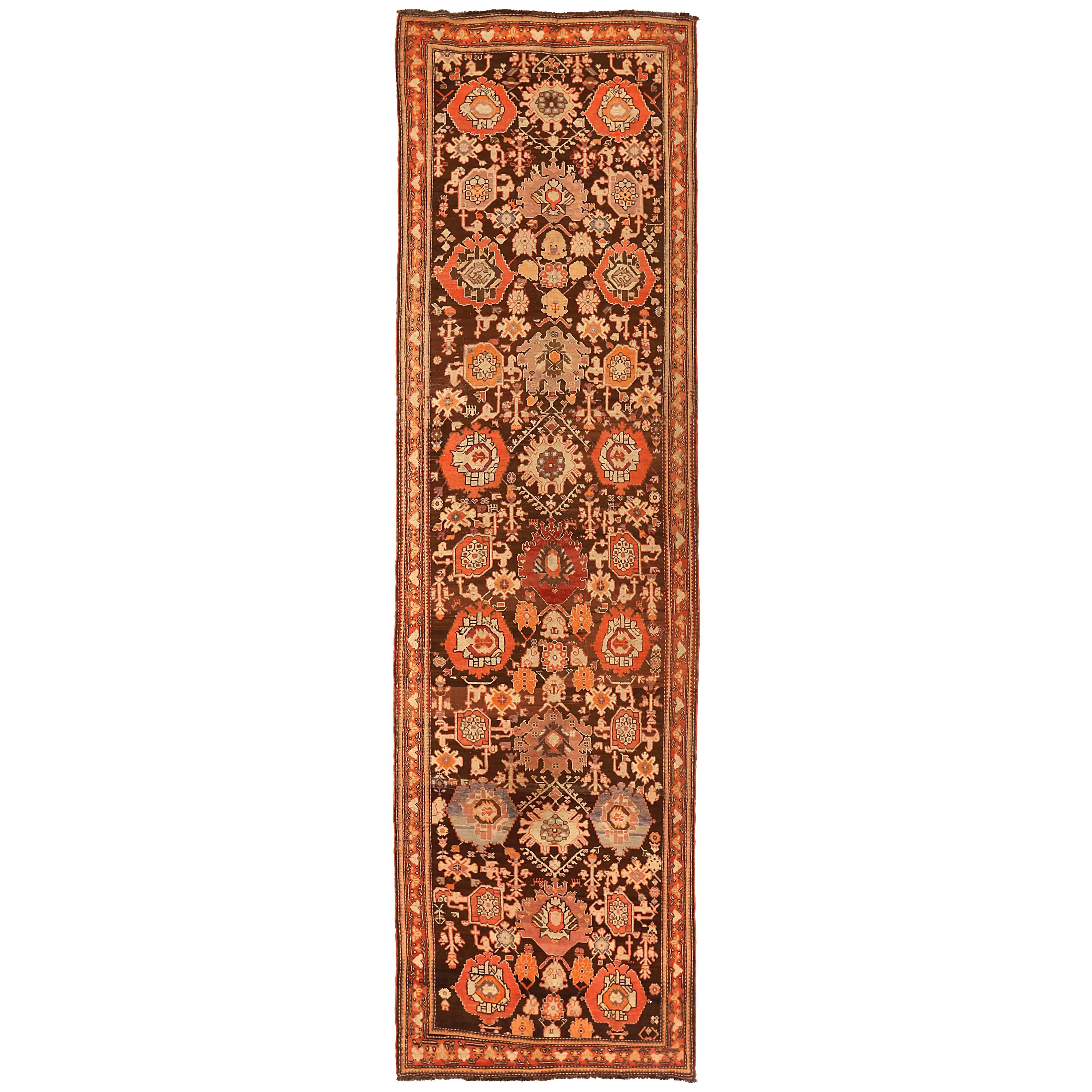 Antique Russian Runner Rug Karebagh Design For Sale