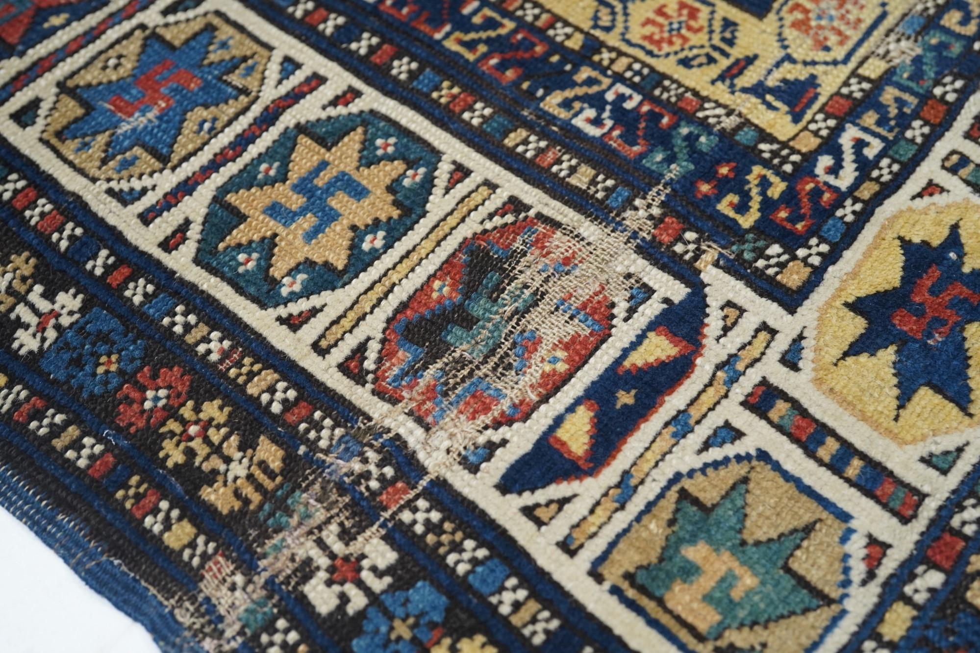 Late 19th Century Antique Shirvan Rug  For Sale