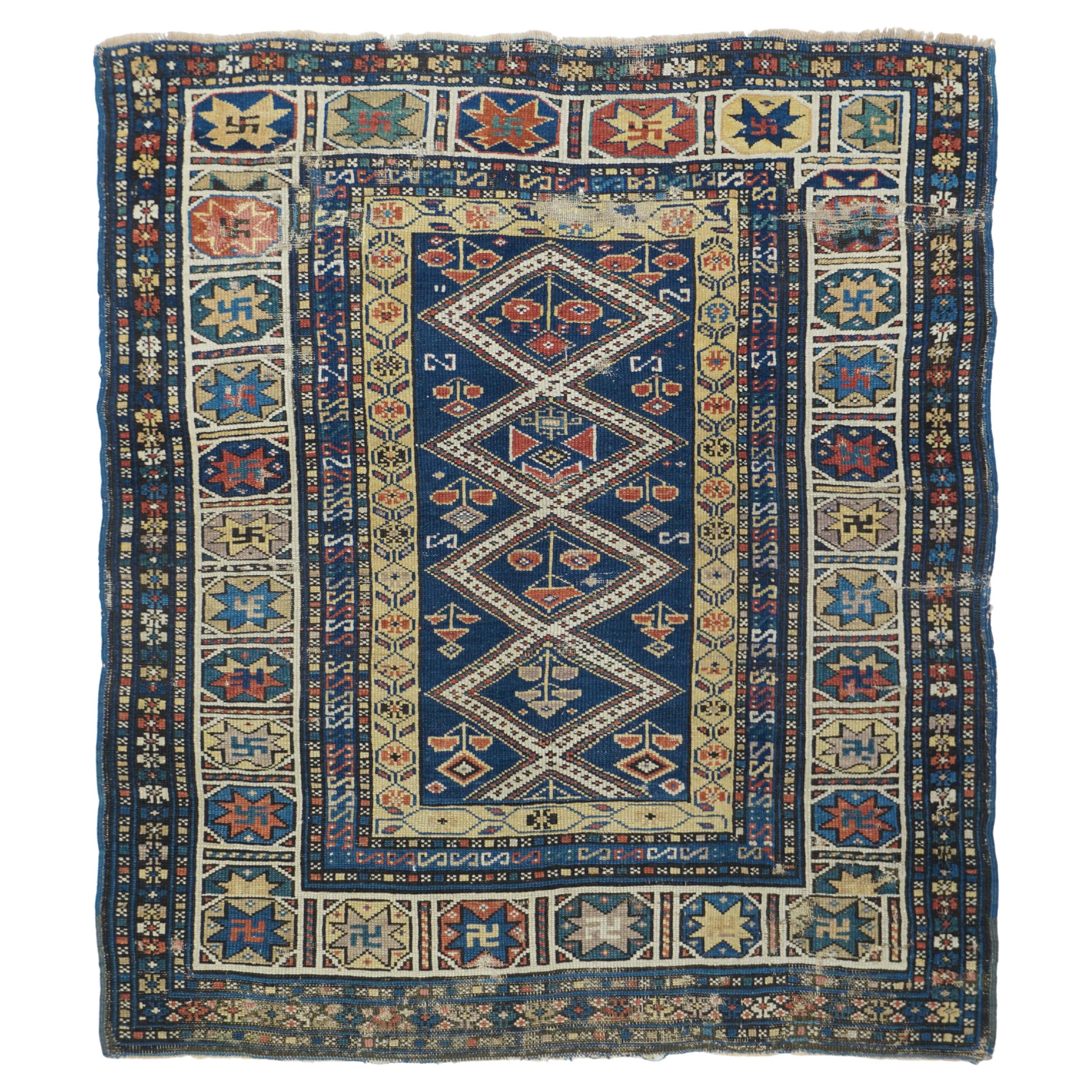 Antique Shirvan Rug 3'3'' x 3'9''