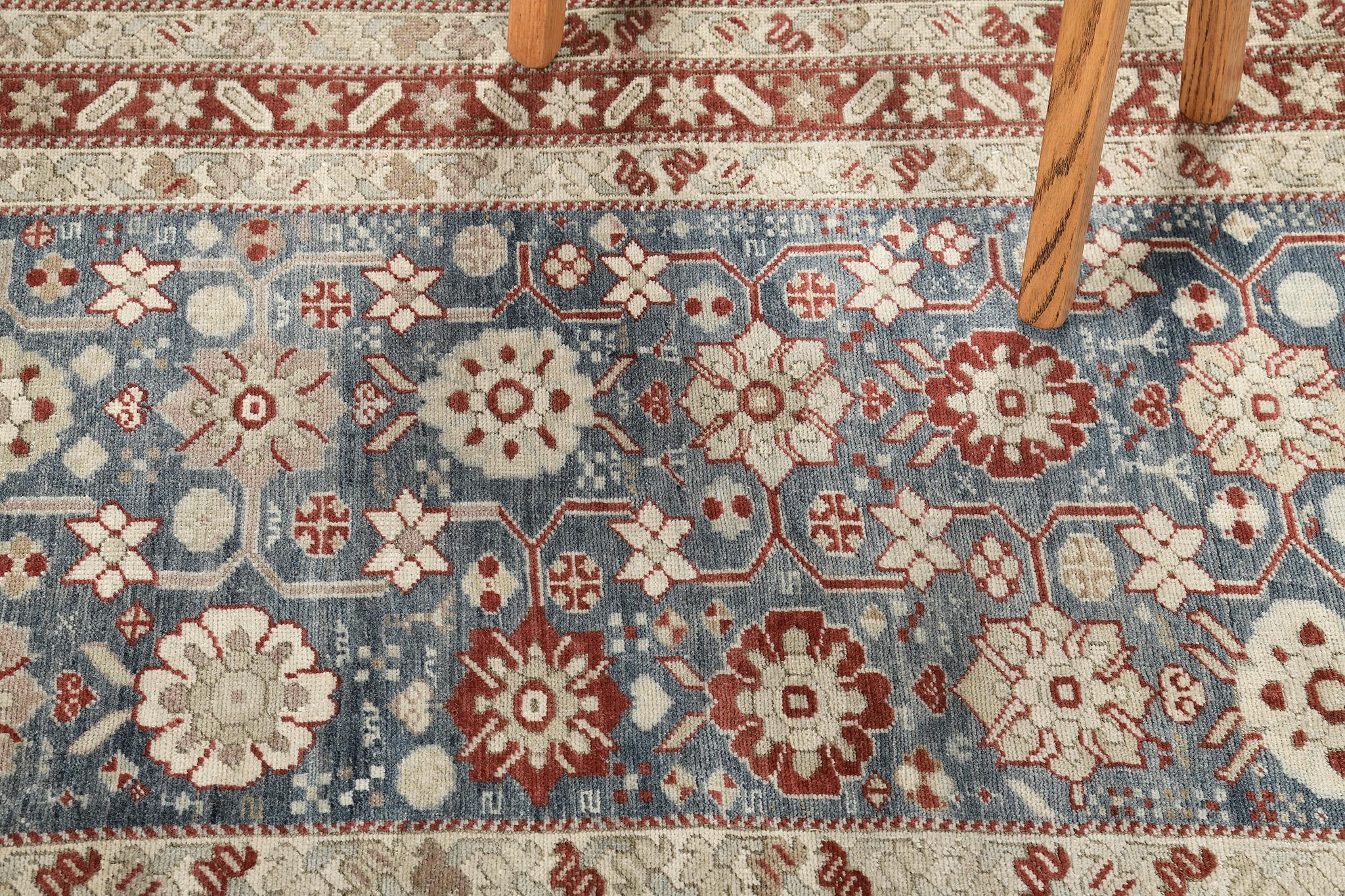 Early 20th Century Antique Russian Shirvan Runner For Sale