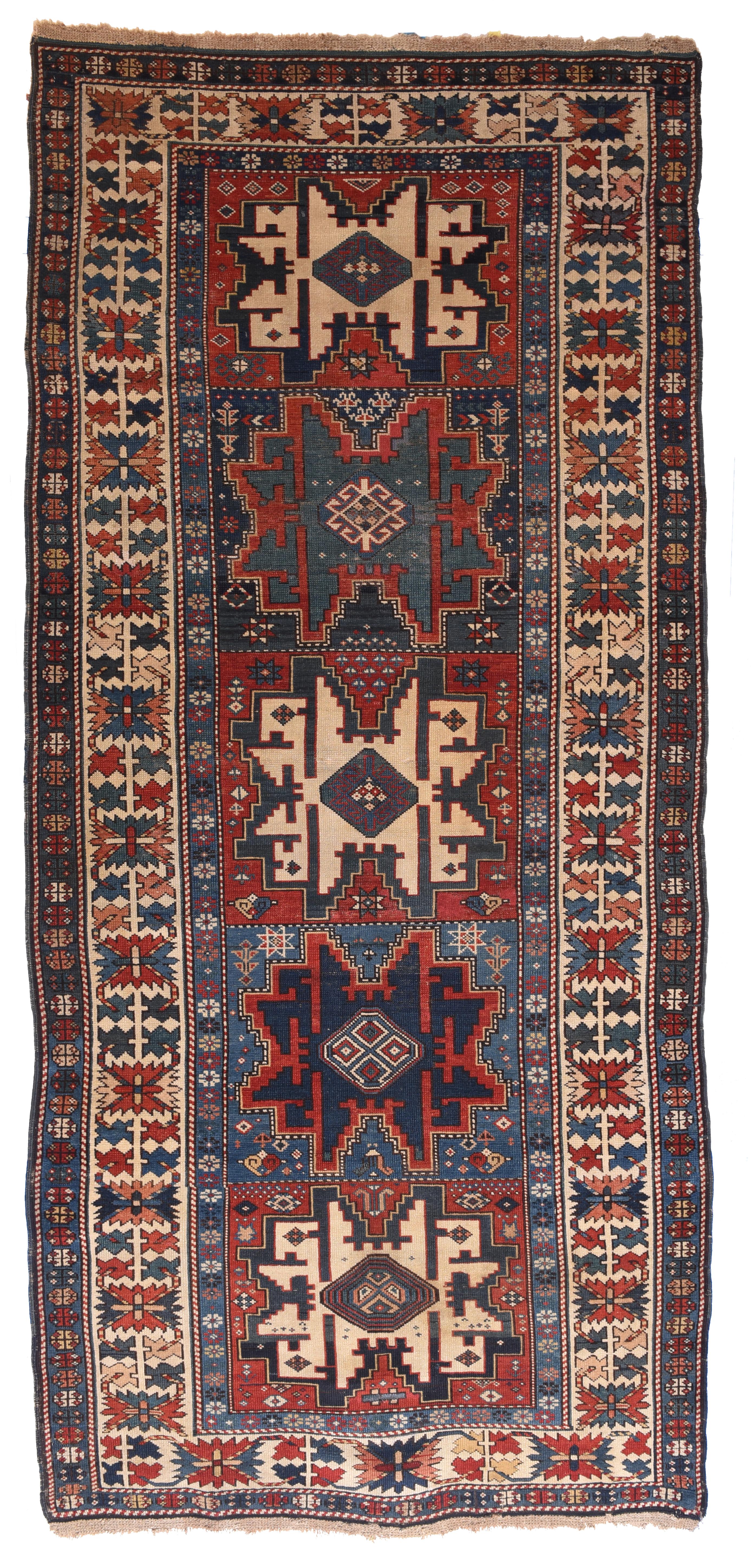 Antique Shrivan Rug  In Good Condition For Sale In New York, NY