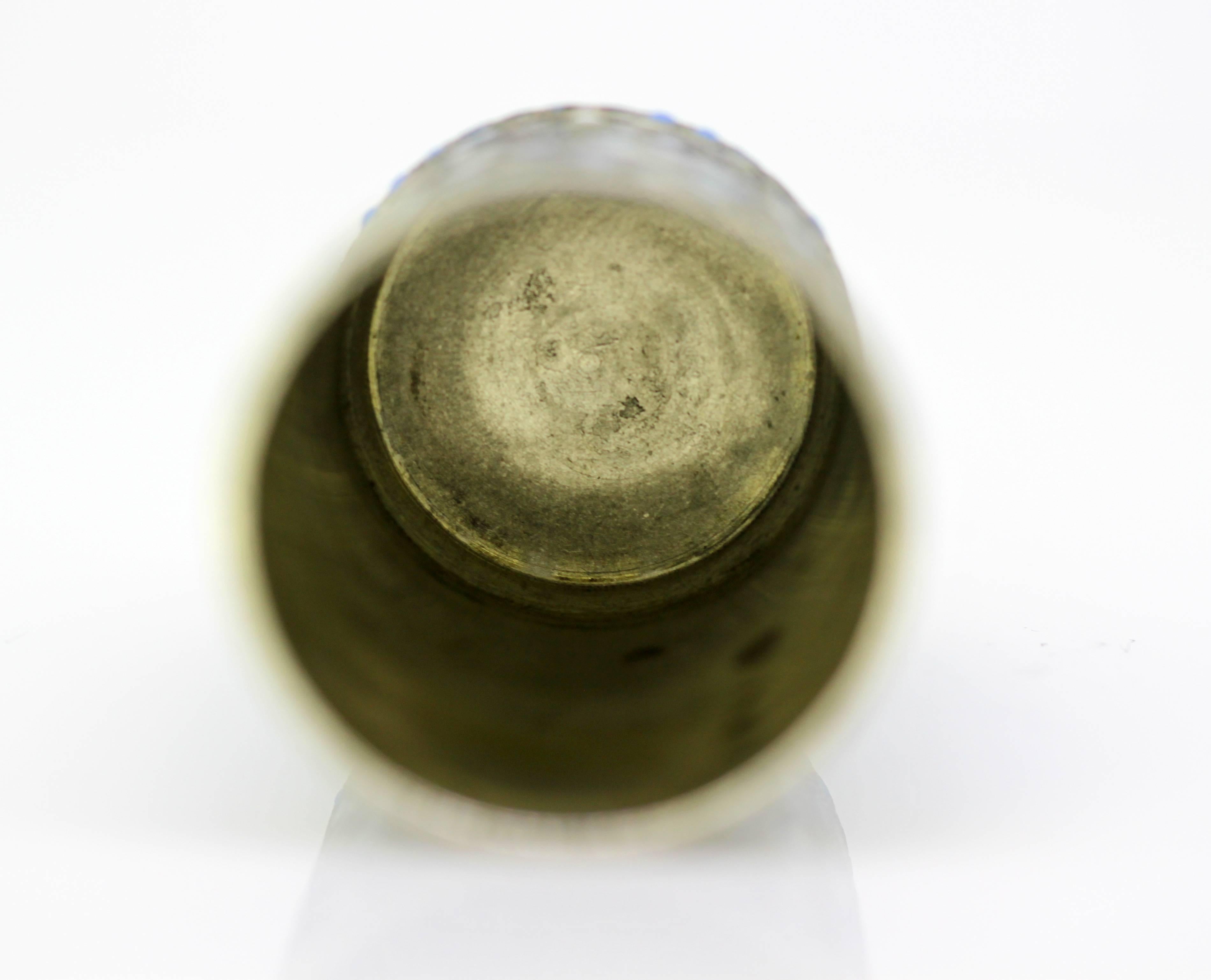 Antique verre à liqueur russe en argent et émail:: probablement de Nikolai Pavlovich Pavlov 1
